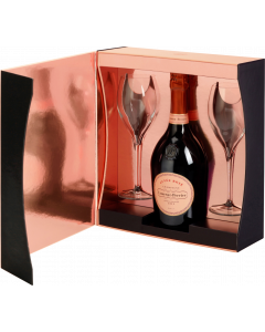 Laurent Perrier - Cuvee Rosé Brut - Bouteille (75cl) in giftbox with 2 flutes